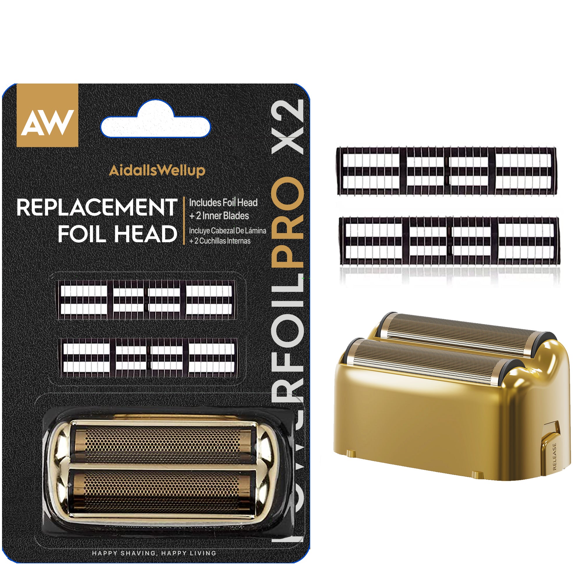 AidallsWellup Replacement Foil Assembly For AW Foil Shaver 