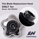 AidallsWellup 6D Blade Refills, 𝐎𝐍𝐋𝐘 𝐟𝐨𝐫 𝐌𝐨𝐝𝐞𝐥: 𝐀𝐖-𝐏𝐑𝐎𝟎𝟎𝟏, for AidallsWellup Electric Head Shaver for Bald Men